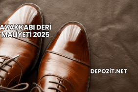 Ayakkabı Deri Maliyeti 2025