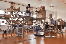 Birim Üretim Maliyeti Hesaplama