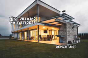 Lüks Villa m2 Maliyeti 2025