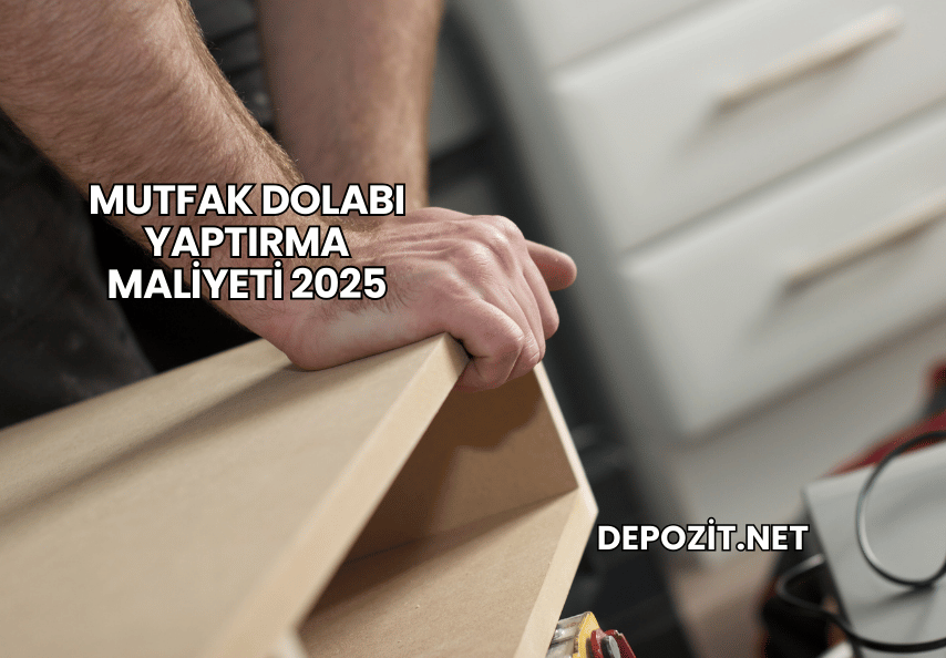 Mutfak Dolabı Yaptırma Maliyeti 2025