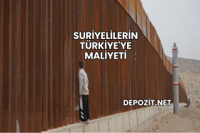 Suriyelilerin Türkiye'ye Maliyeti