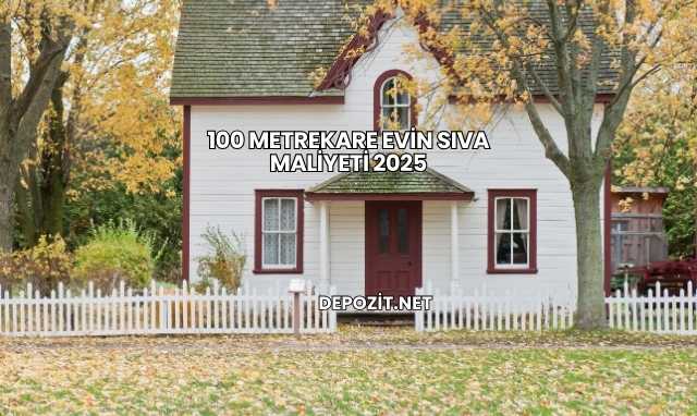 100 Metrekare Evin Sıva Maliyeti 2025