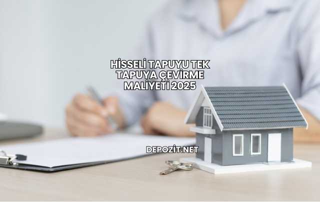 Hisseli Tapuyu Tek Tapuya Çevirme Maliyeti 2025