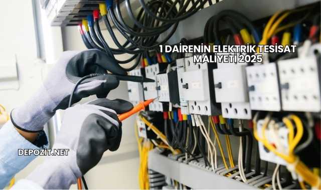 1 Dairenin Elektrik Tesisat Maliyeti 2025