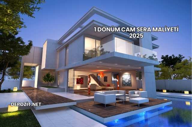 1 Dönüm Cam Sera Maliyeti 2025