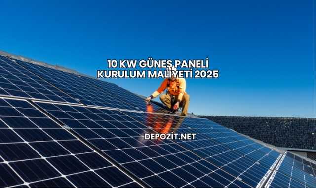 10 Kw Güneş Paneli Kurulum Maliyeti 2025