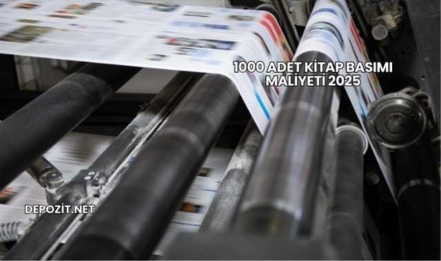 1000 Adet Kitap Basımı Maliyeti 2025