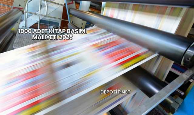 1000 Adet Kitap Basımı Maliyeti 2025
