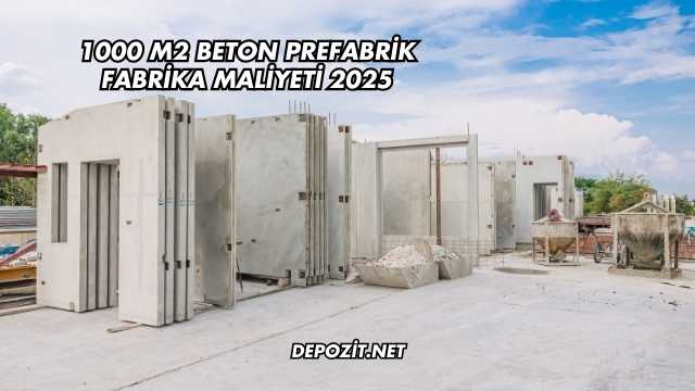 1000 M2 Beton Prefabrik Fabrika Maliyeti 2025