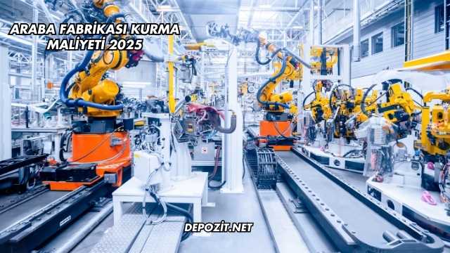 Araba Fabrikası Kurma Maliyeti 2025