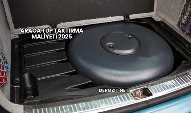 Araca Tüp Taktırma Maliyeti 2025