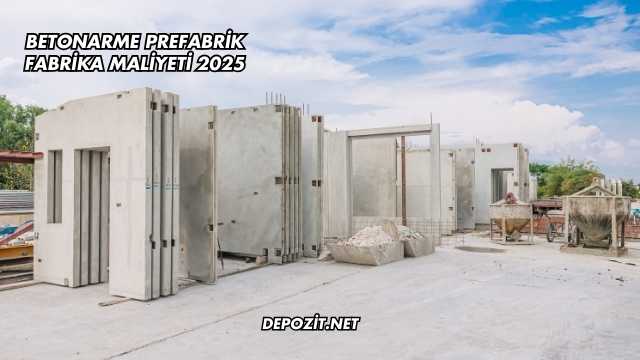 Betonarme Prefabrik Fabrika Maliyeti 2025
