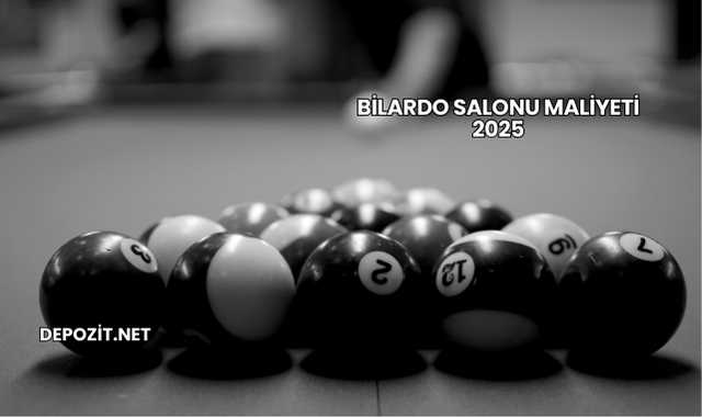 Bilardo Salonu Maliyeti 2025