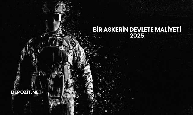 Bir Askerin Devlete Maliyeti 2025