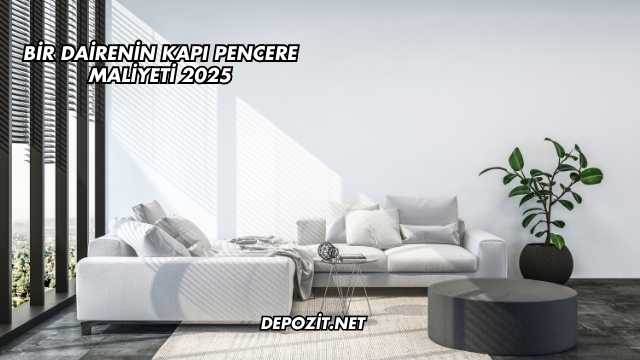 Bir Dairenin Kapı Pencere Maliyeti 2025