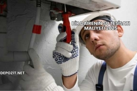 Bir Dairenin Su Tesisatı Maliyeti 2025