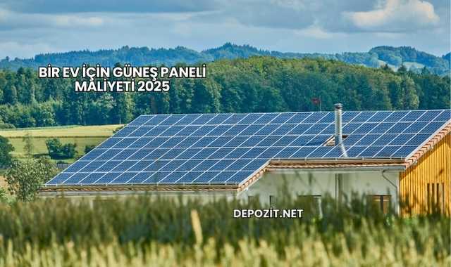 Bir Ev İçin Güneş Paneli Maliyeti 2025