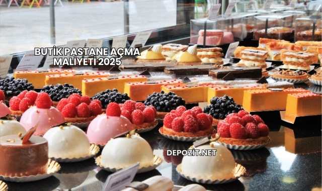 Butik Pastane Açma Maliyeti 2025
