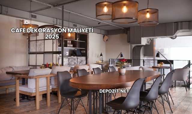 Cafe Dekorasyon Maliyeti 2025