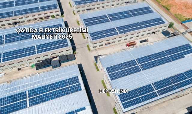 Çatıda Elektrik Üretimi Maliyeti 2025