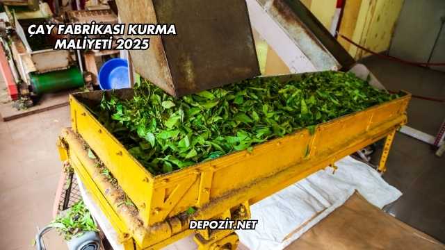 Çay Fabrikası Kurma Maliyeti 2025