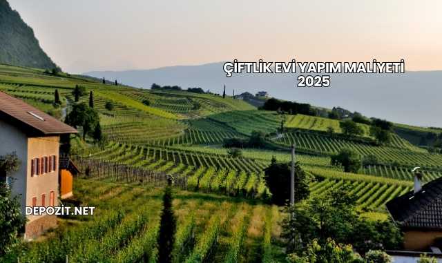 Çiftlik Evi Yapım Maliyeti 2025