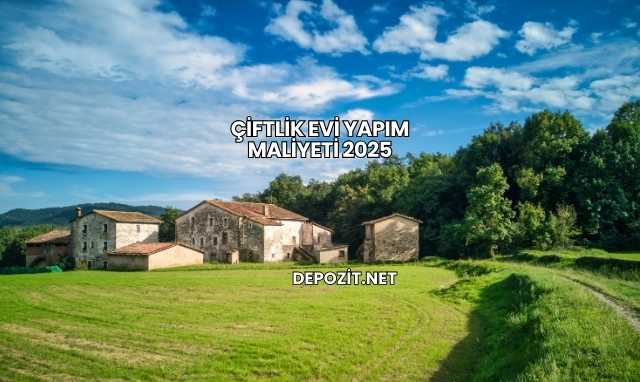 Çiftlik Evi Yapım Maliyeti 2025