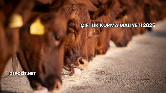 Çiftlik Kurma Maliyeti 2025
