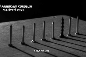 Çivi Fabrikası Kurulum Maliyeti 2025