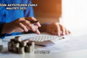 Değişik Aktivitelerin Enerji Maliyeti 2025