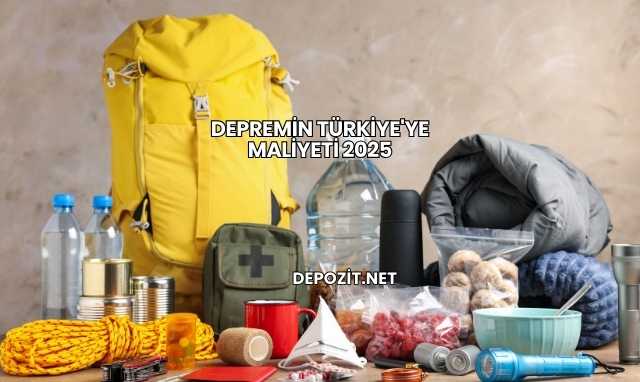 Depremin Türkiye'ye Maliyeti 2025