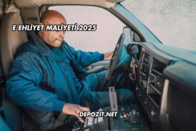 E Ehliyet Maliyeti 2025
