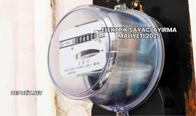 Elektrik Sayacı Ayırma Maliyeti 2025