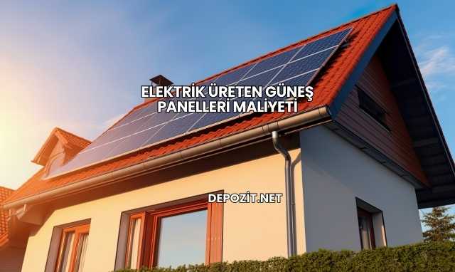 Elektrik Üreten Güneş Panelleri Maliyeti