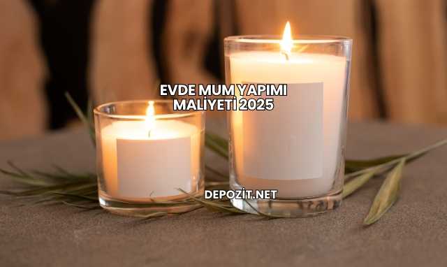 Evde Mum Yapımı Maliyeti 2025