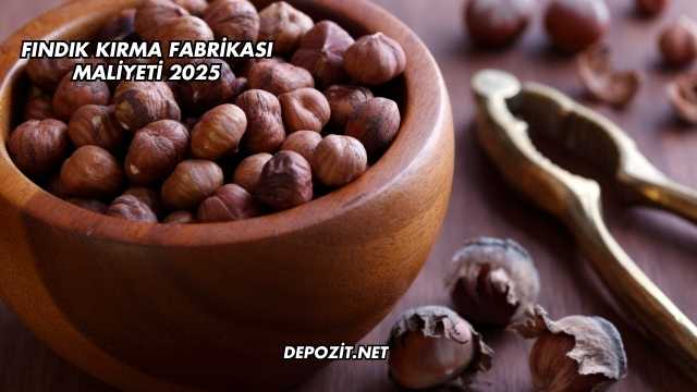 Fındık Kırma Fabrikası Maliyeti 2025