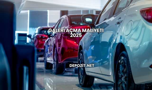 Galeri Açma Maliyeti 2025