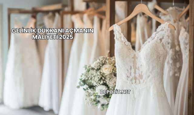 Gelinlik Dükkanı Açmanın Maliyeti 2025