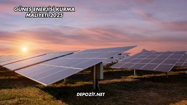 Güneş Enerjisi Kurma Maliyeti 2025