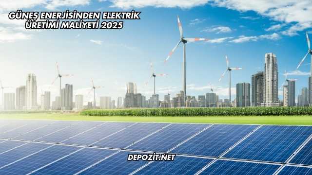 Güneş Enerjisinden Elektrik Üretimi Maliyeti 2025
