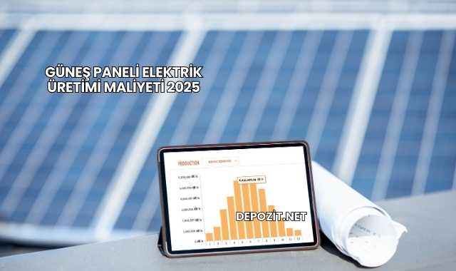 Güneş Paneli Elektrik Üretimi Maliyeti 2025