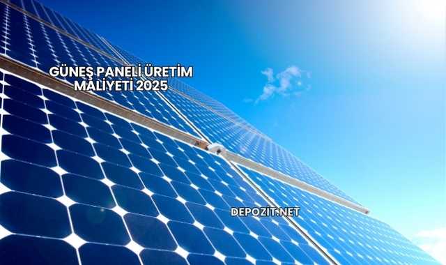 Güneş Paneli Üretim Maliyeti 2025