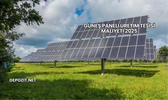 Güneş Paneli Üretim Tesisi Maliyeti 2025
