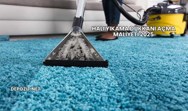 Halı Yıkama Dükkanı Açma Maliyeti 2025