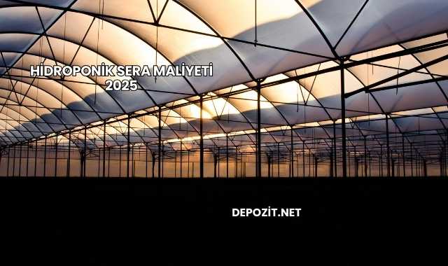 Hidroponik Sera Maliyeti 2025