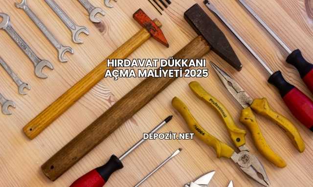 Hırdavat Dükkanı Açma Maliyeti 2025
