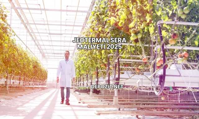 Jeotermal Sera Maliyeti 2025