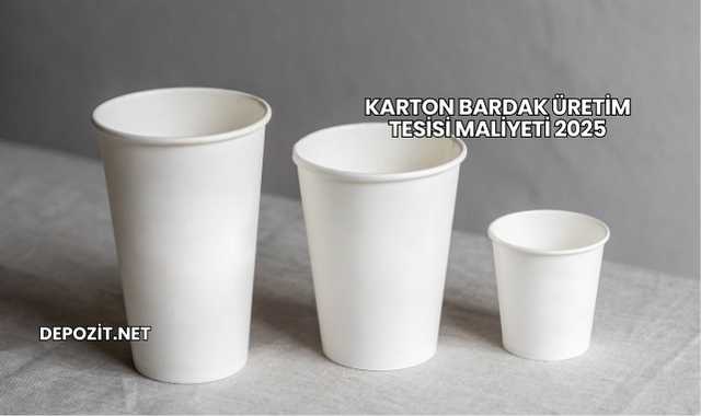 Karton Bardak Üretim Tesisi Maliyeti 2025