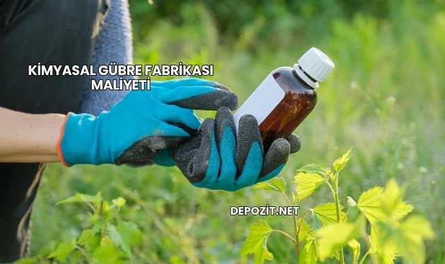 Kimyasal Gübre Fabrikası Maliyeti