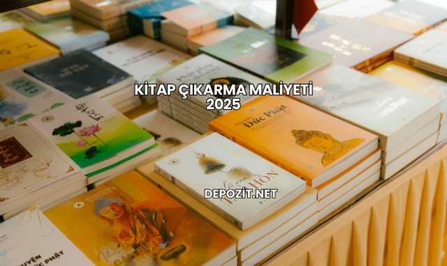 Kitap Çıkarma Maliyeti 2025
